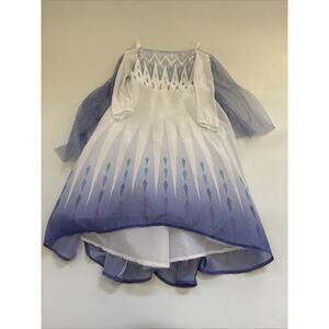 Disney Frozen II Elsa Princess Dress Tulle Halloween Costume Dress Up Small 4-6X